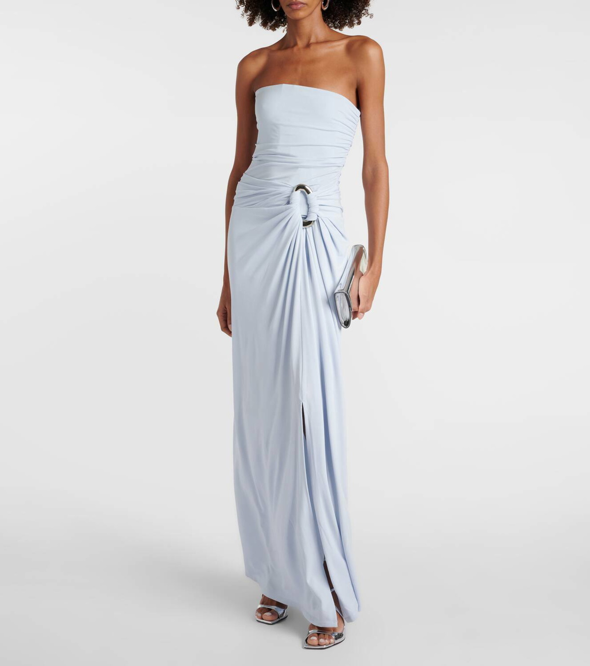 Simkhai Emma draped jersey bustier gown Simkhai