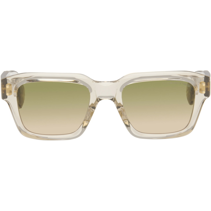 Photo: Cutler and Gross Beige 1432 Square Sunglasses