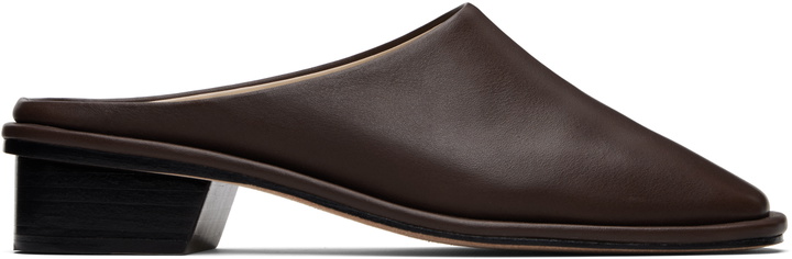 Photo: Lauren Manoogian Brown Square Mule Loafers