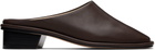 Lauren Manoogian Brown Square Mule Loafers