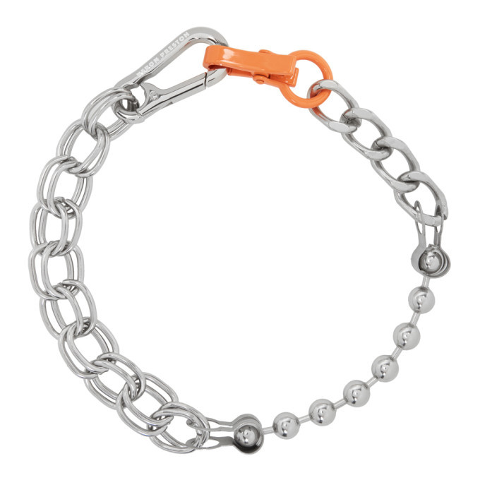 Heron Preston Silver Chain Necklace Heron Preston
