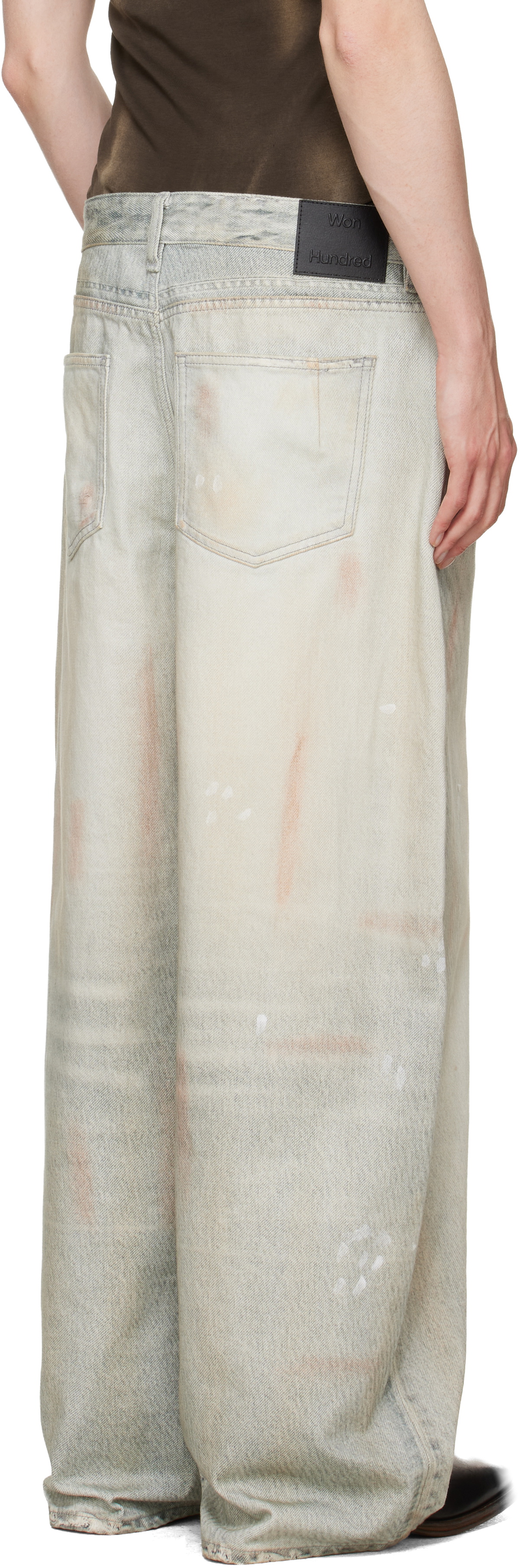 Won Hundred Blue Lyon Printed Denim Jeans