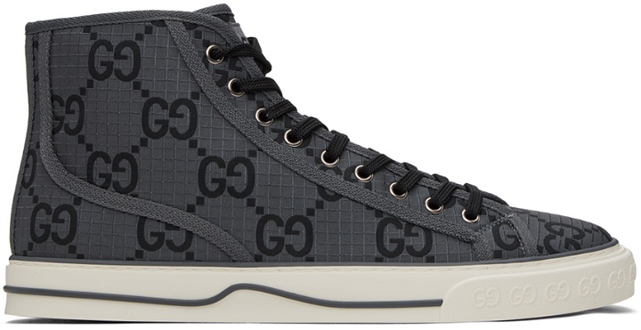 Photo: Gucci Gray Tennis 1977 Sneakers