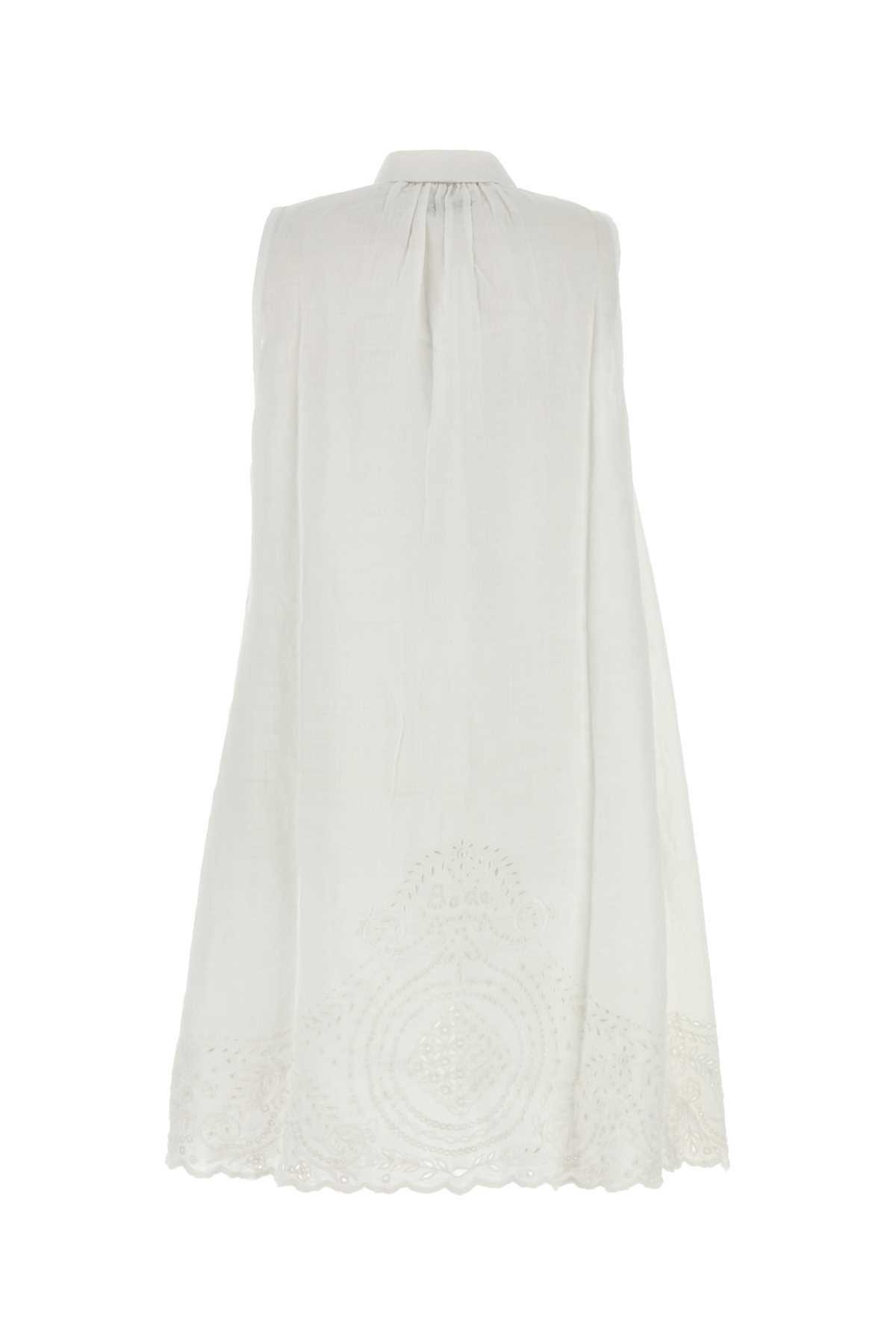 【送料&関税込】Bode White Linen Blevoir Dress Bode White Linen Blevoir Dress Bode