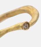 Elhanati - Solitaire 18kt gold ring with diamond