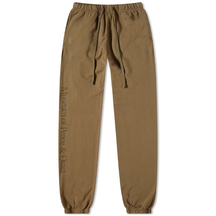 Photo: Museum of Peace and Quiet MoP&Q Sweat Pant in Olive