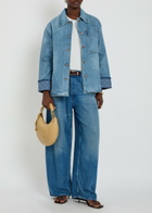 Agolde Rounded Baggy Wide-leg Jeans Blue