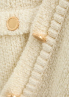 Frame Bouclé Wool-blend Cardigan Cream