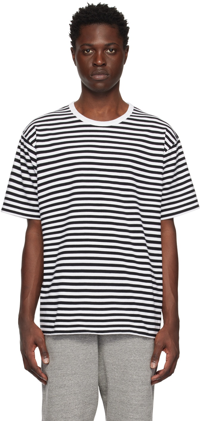 nanamica Black & White Striped T-Shirt Nanamica