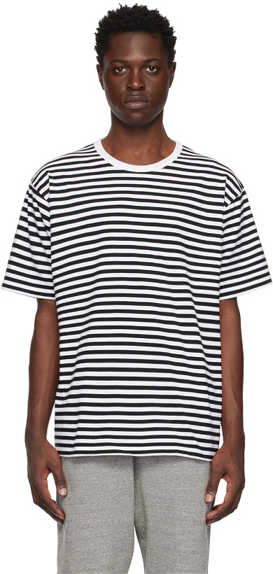 Photo: nanamica Black & White Striped T-Shirt