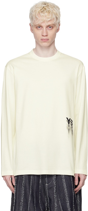 Photo: Y-3 Off-White Graphic Long Sleeve T-Shirt