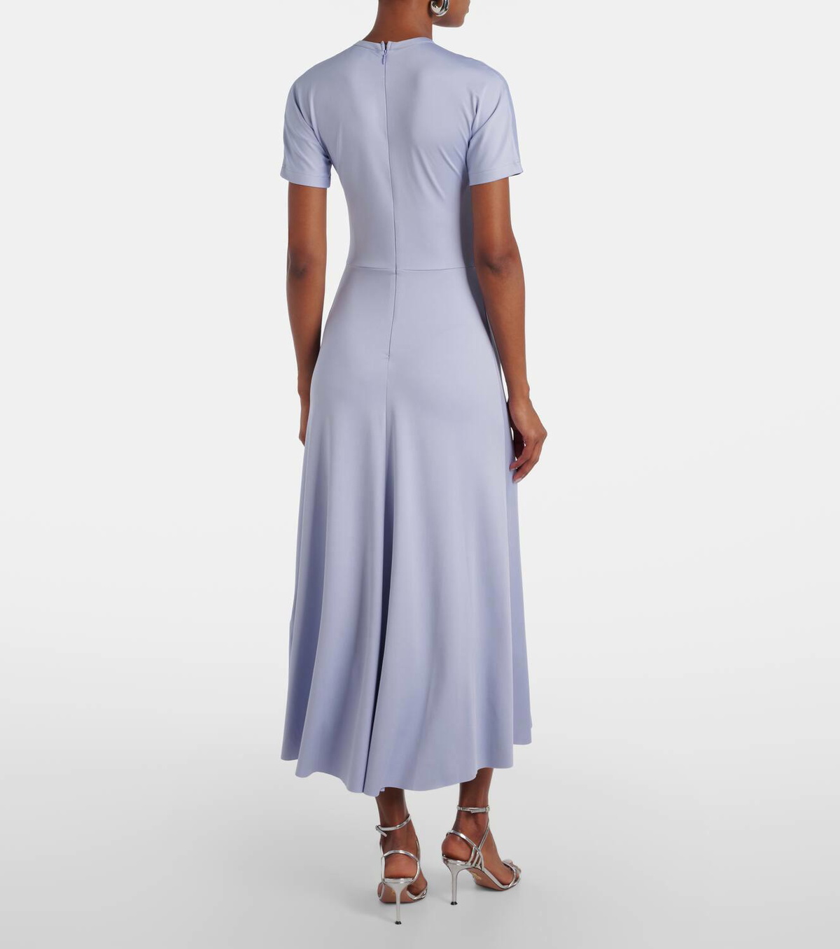 tiered layered midi dress Palma Pleated Tiered Midi Dress
