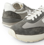visvim - FKT Runner Suede- and Leather-Trimmed Nylon-Blend Sneakers - Gray