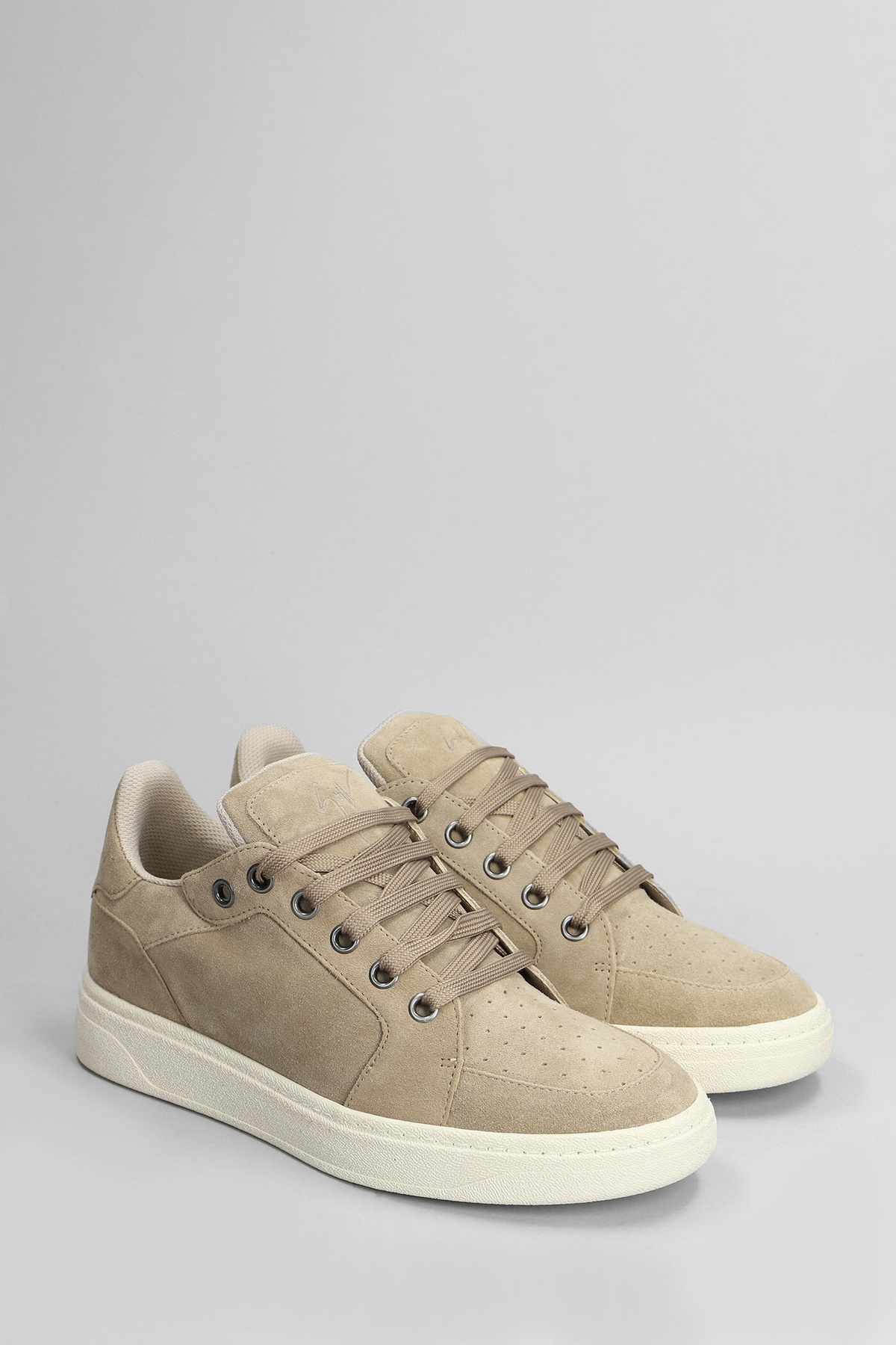 Giuseppe Zanotti Gz94 Sneakers In Beige Suede