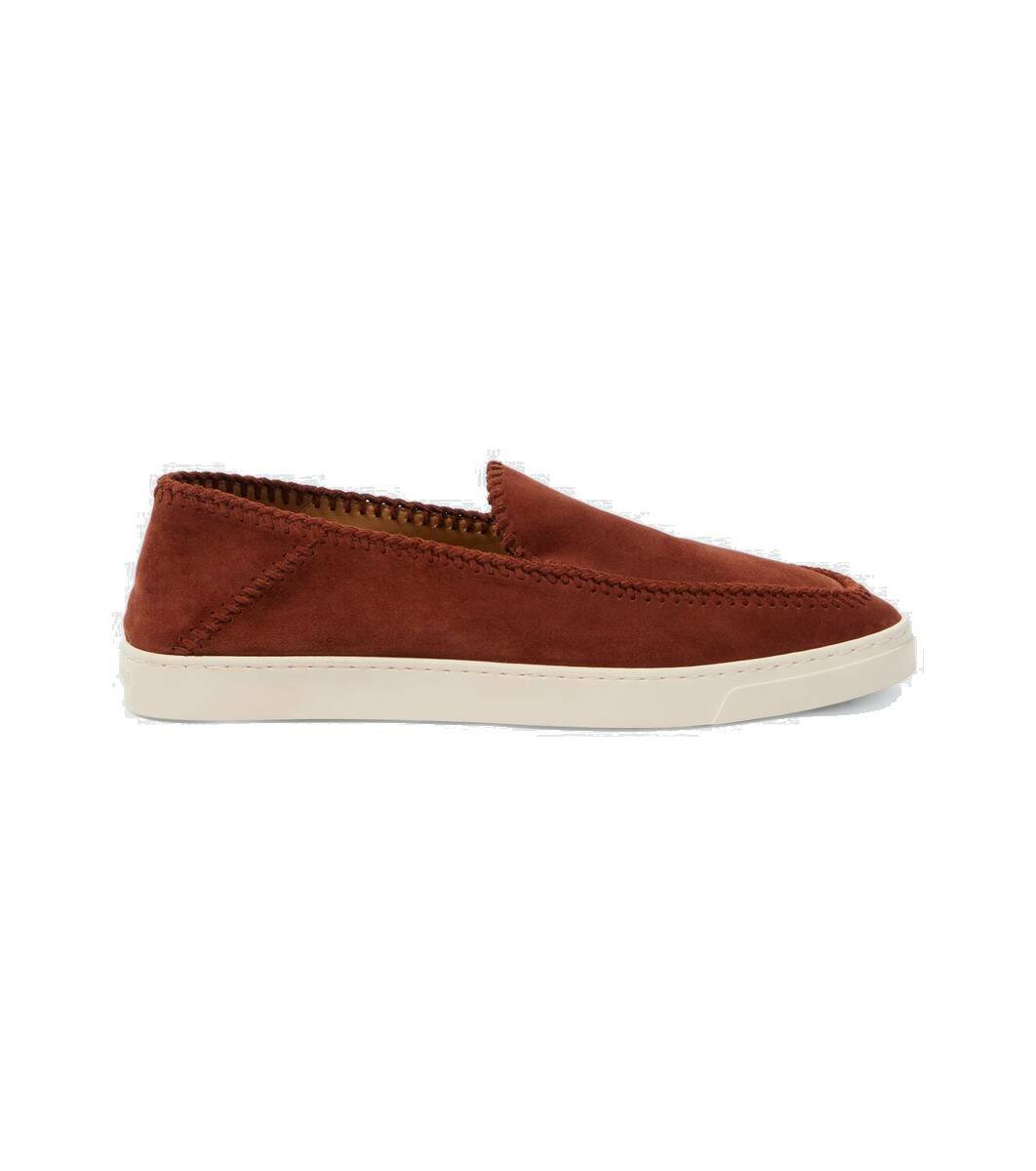 靴 Giorgio Armani slip-on shoes Giorgio Armani Leather slip-on shoes Giorgio Armani