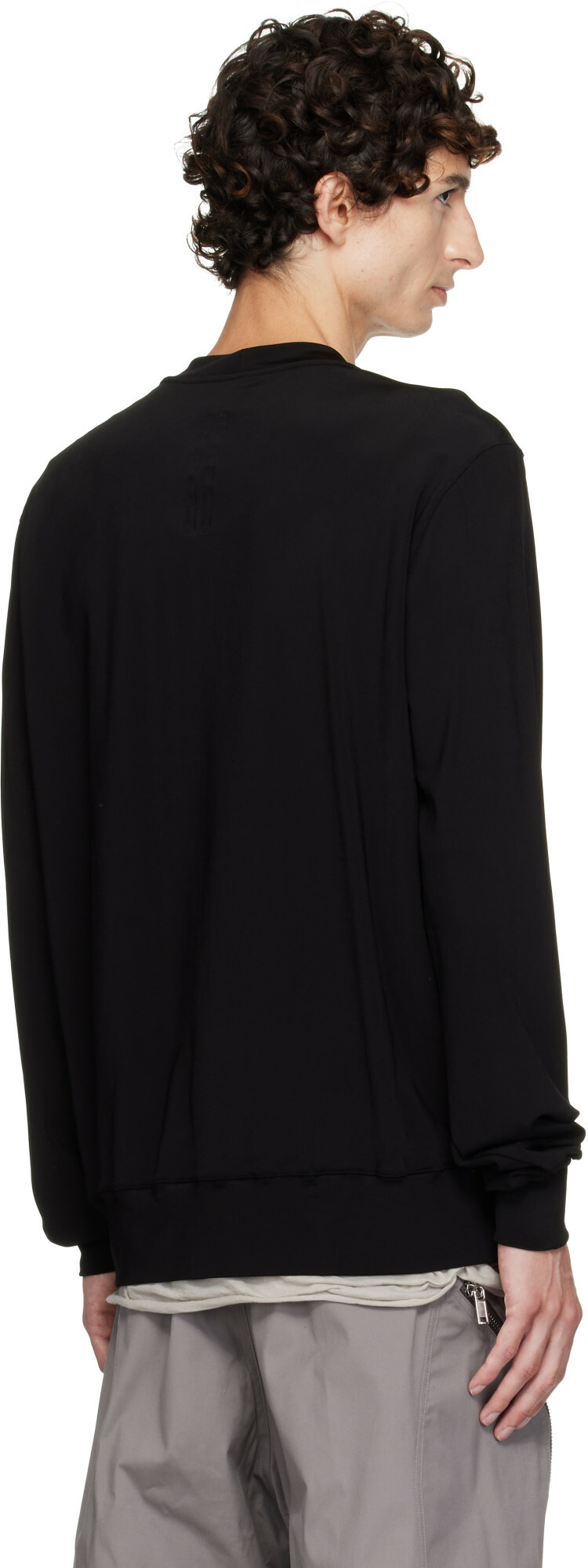 Rick Owens Black Tower Crewneck Sweatshirt