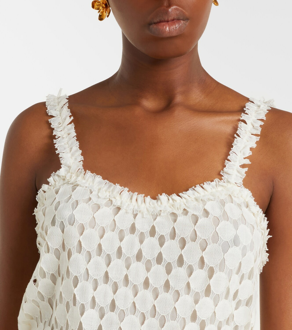 Ulla Johnson Francoise lace cotton-blend top