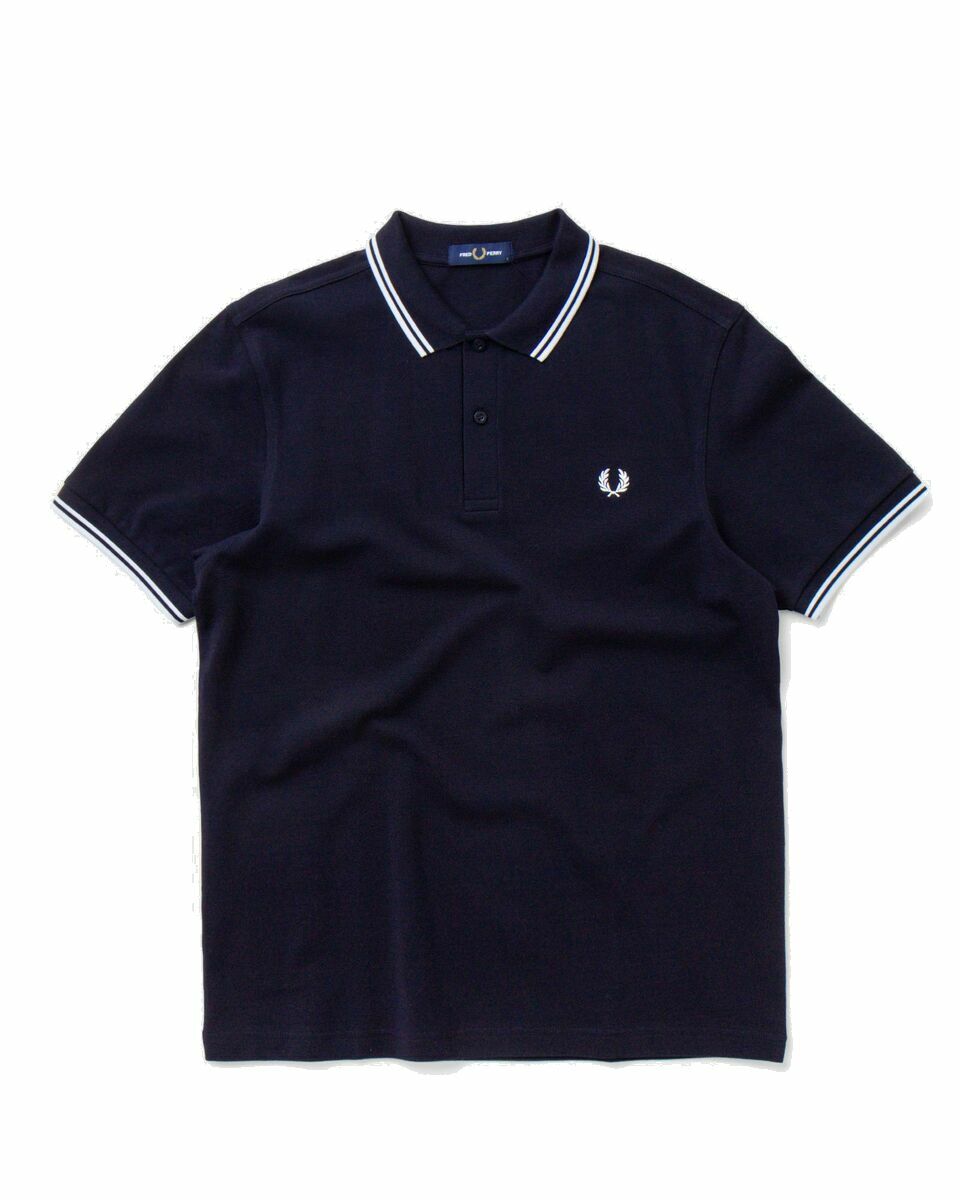 Photo: Fred Perry Twin Tipped Fred Perry Shirt Blue - Mens - Polos