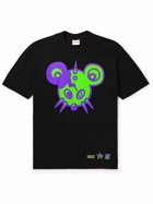 Stray Rats - Psyko Maniac Printed Cotton-Jersey T-Shirt - Black