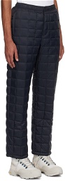 TAION Black Quilted Down Trousers