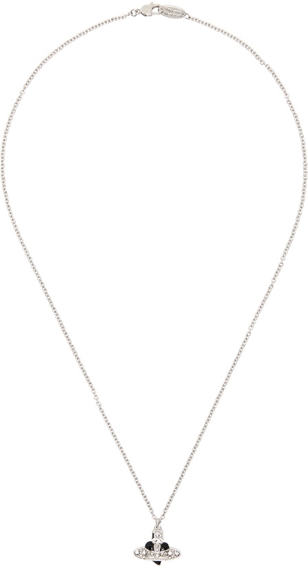 Photo: Vivienne Westwood Silver Diamante Heart Pendant Necklace
