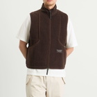 Pas Normal Studios Men's Off-Race Pile Fleece Vest in Light Brown