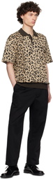 WACKO MARIA Beige Jacquard Knit Polo
