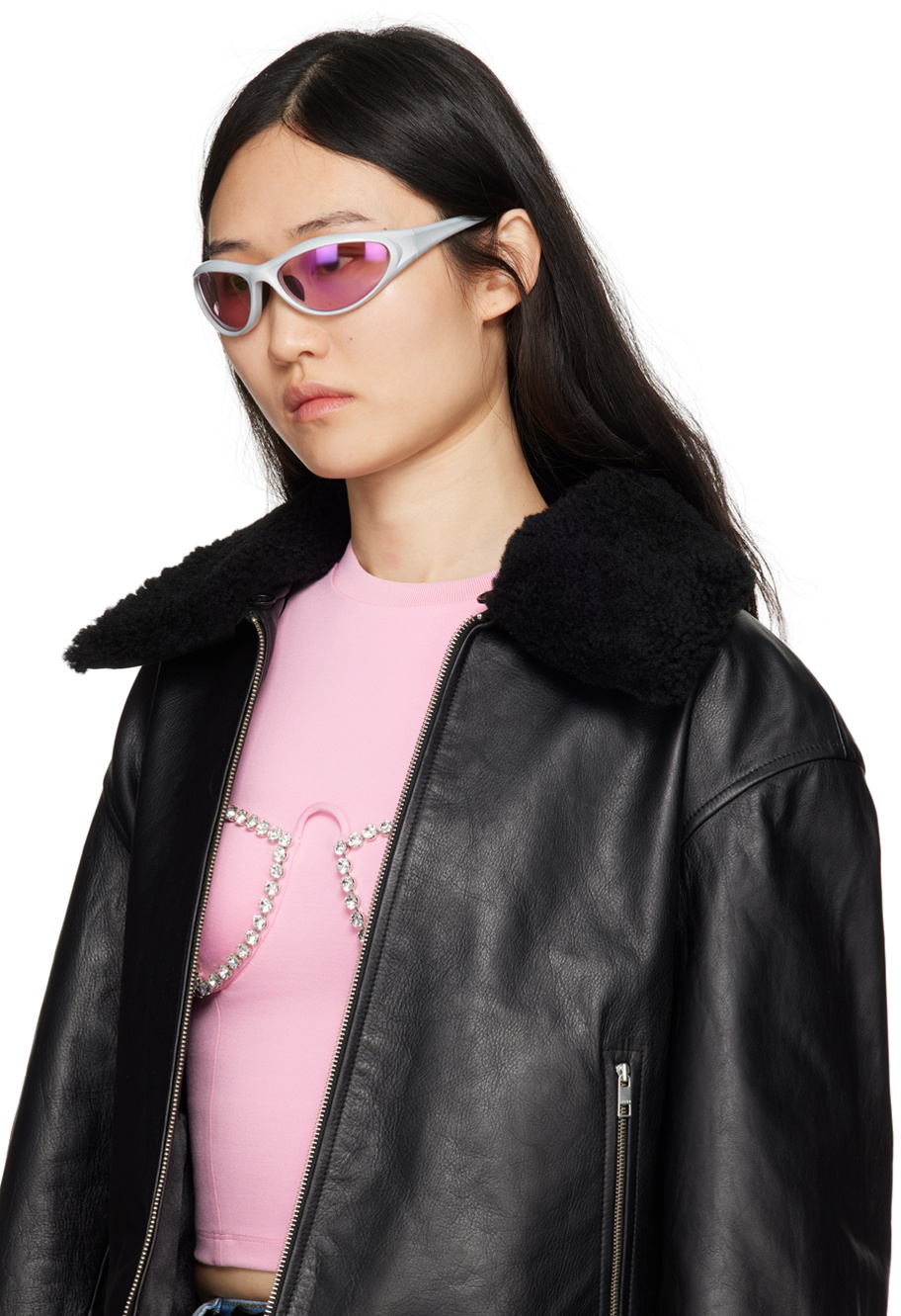 BONNIE CLYDE Silver Angel Sunglasses Bonnie Clyde