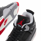 Air Jordan 4 Retro "Bred Reimagined" Sneakers in Black/Fire Red/Summit White