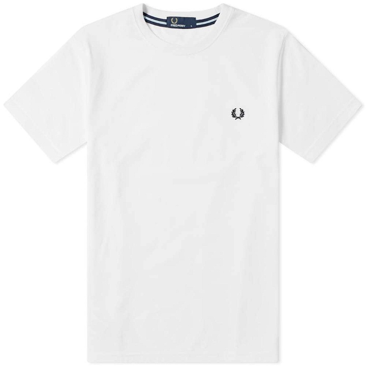 Photo: Fred Perry New Classic Crew Neck Tee White