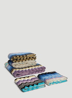 Set of Five Giacomo Towels in Blue