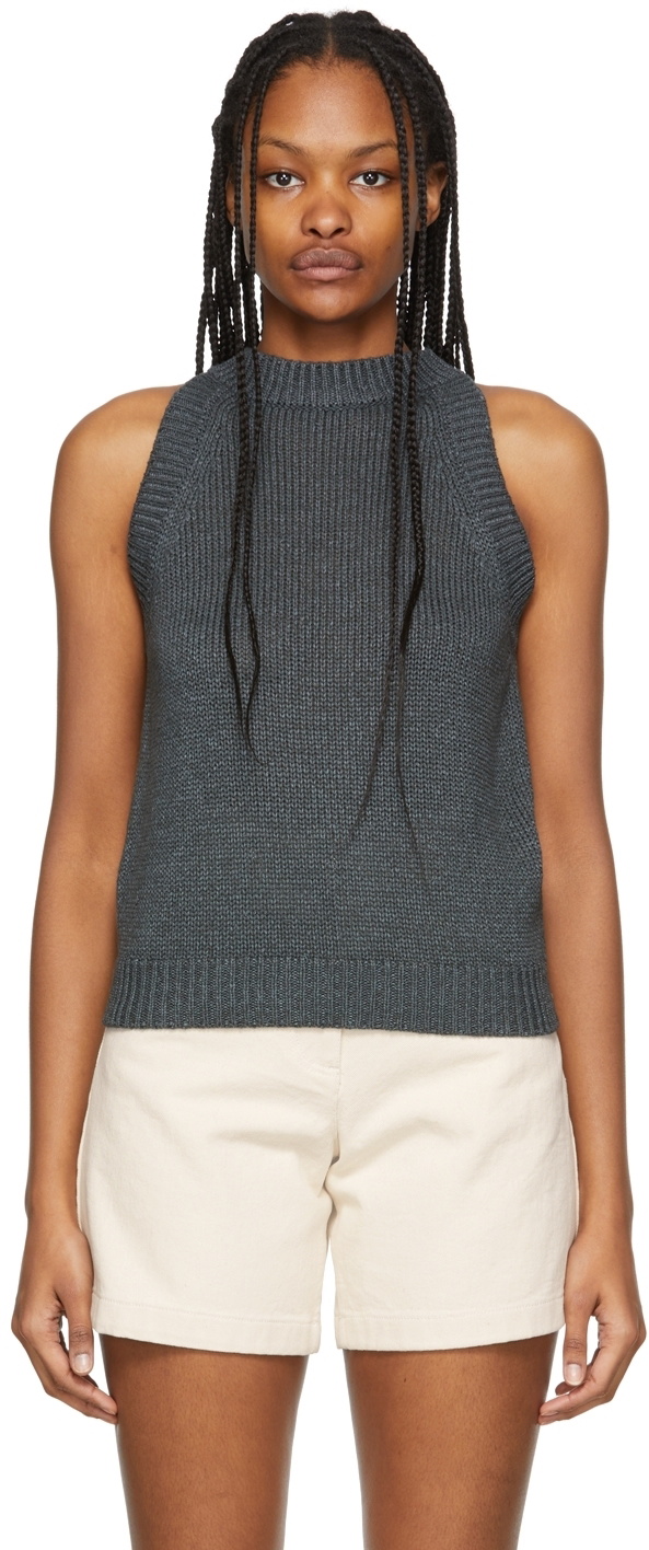 Nothing Written Green Paper Tank Top