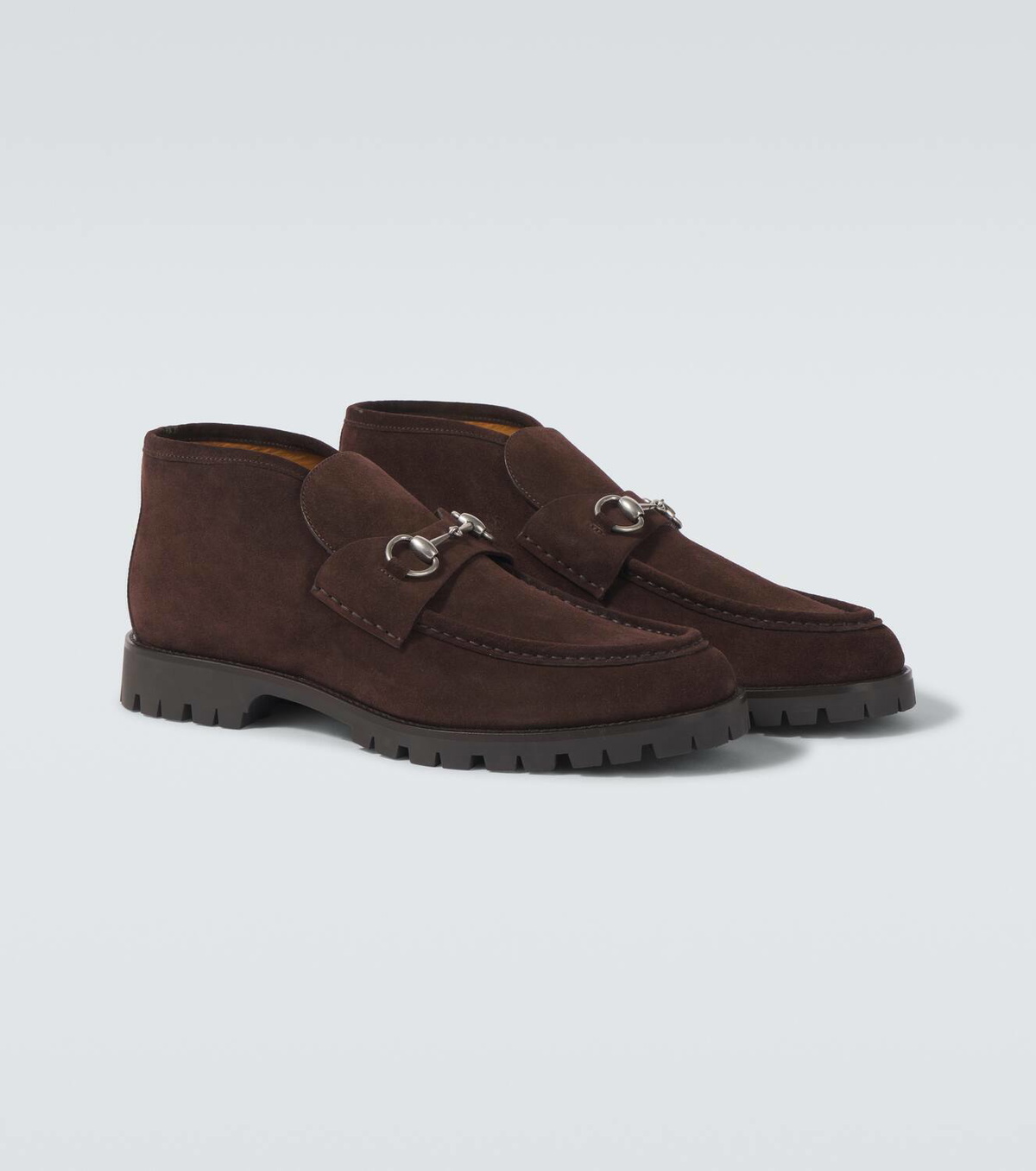 Gucci Horsebit suede desert boots