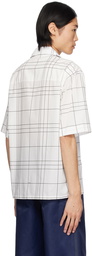 Marni White Check Shirt