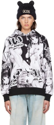 GCDS Black & White Hentai Hoodie