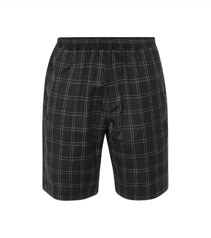 Photo: Our Legacy Drape checked technical shorts
