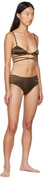 softandwet SSENSE Exclusive Brown Wrap Bra