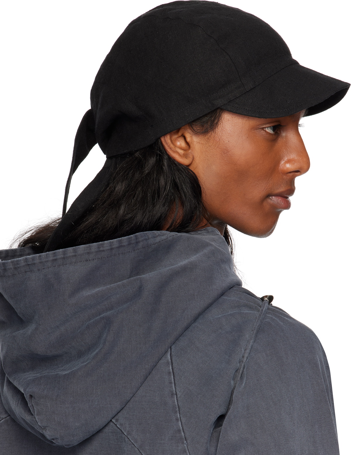 HYEIN SEO ヘインソSeed Charm Knot Cap HYEIN SEO Black Seed Charm Knot Cap Hyein Seo