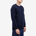 Jamieson's of Shetland Men's Crew Knit in Dark Navy
