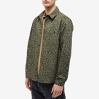 A.P.C. Men's Mathys Animal Print Overshirt in Light Khaki