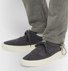 Fear of God - 101 Leather-Trimmed Suede Sneakers - Blue