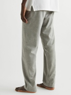 Zimmerli - Heritage Cotton and Wool-Blend Flannel Pyjama Trousers - Gray