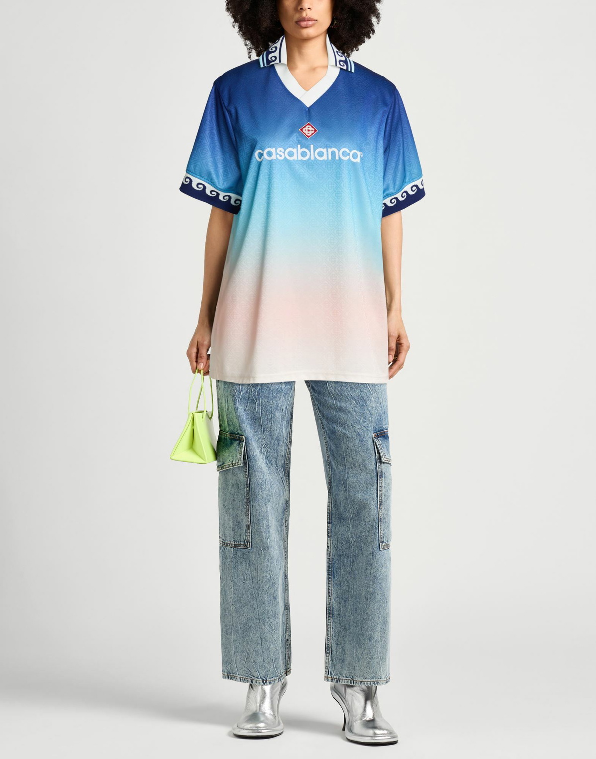Casablanca Womens T-shirt Azure