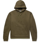 Jacquemus - Layered Fleece-Back Cotton-Blend Jersey Hoodie - Green