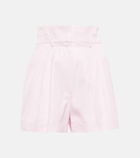 Alaïa Cotton and silk high-rise shorts