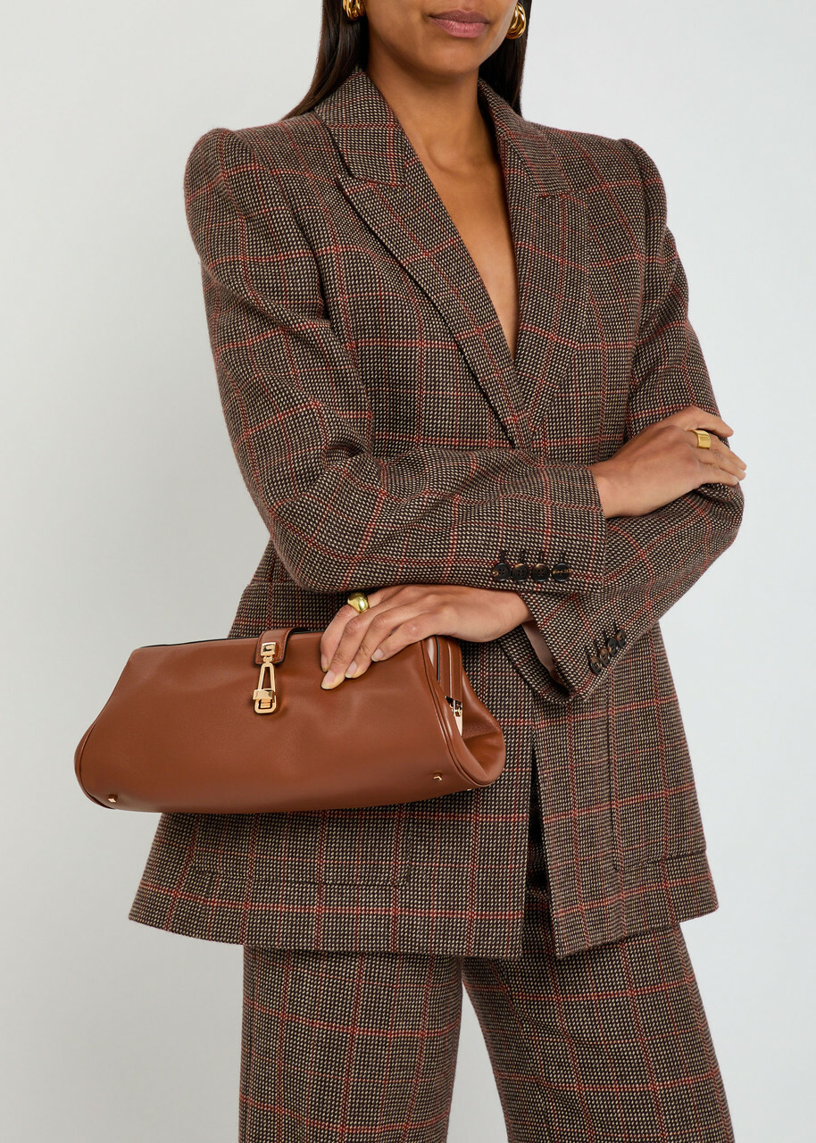 Gabriela Hearst Baguette Leather Clutch bag - Tan - One Size