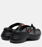 Balenciaga x Crocs Jibbitz platform thong sandals