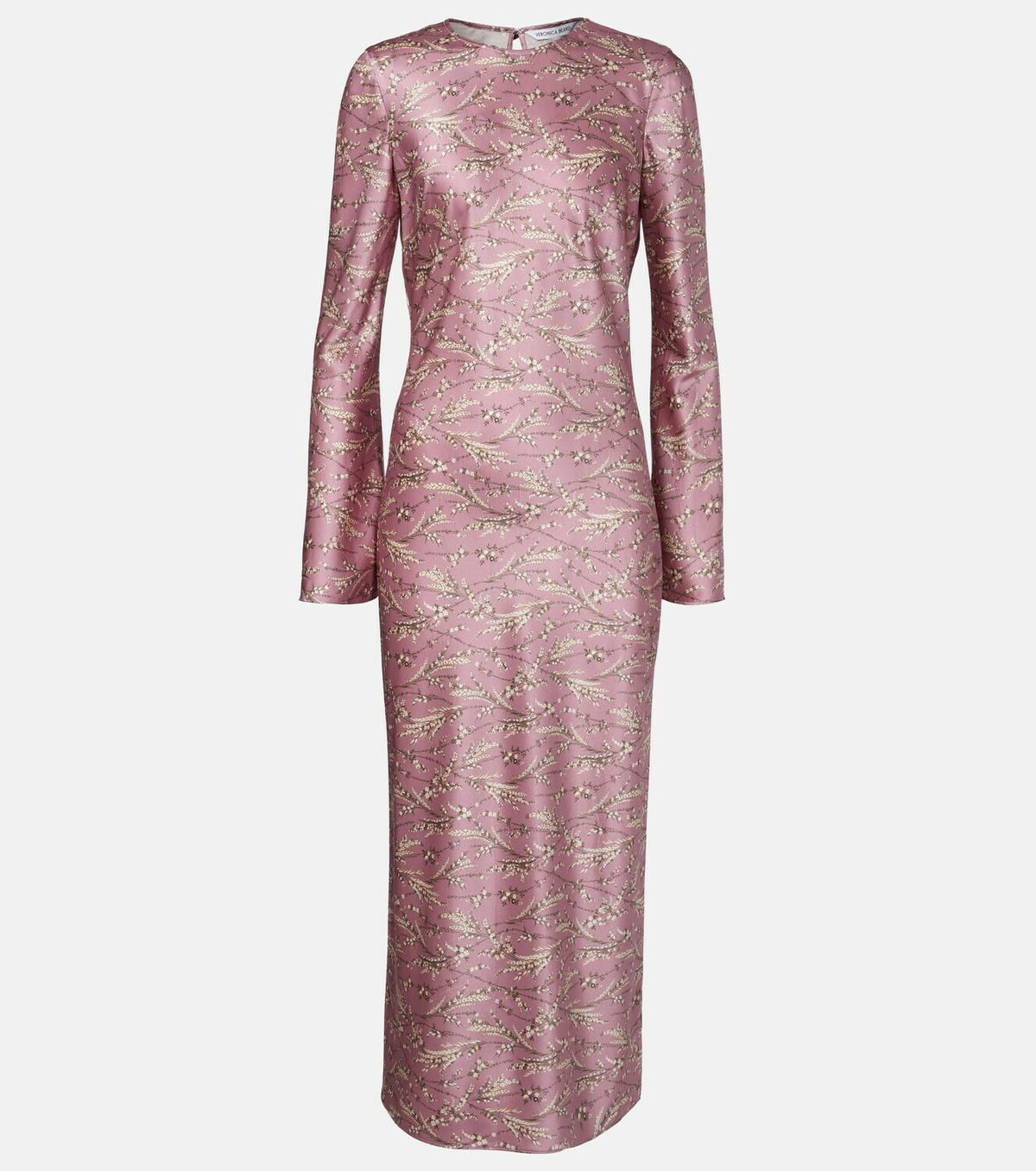 Veronica Beard Gemma floral silk-blend satin midi dress
