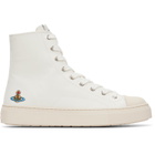 Vivienne Westwood White High Top Plimsoll Sneakers