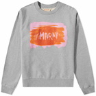 Marni Men's Logo Crew Sweat in Grey